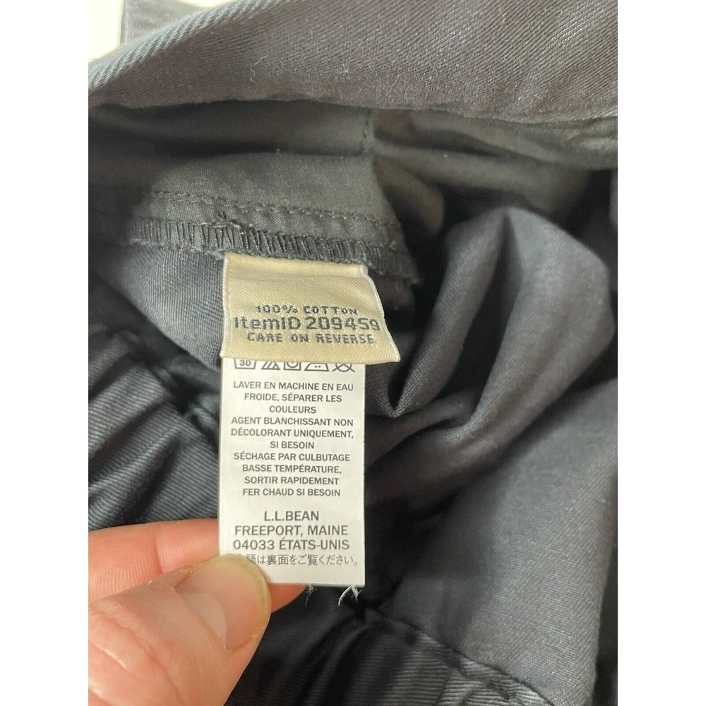 New LL Bean Womens Wrinkle Free Dress Pants, Size 16 Regular Black Original Fit - Picture 8 of 13